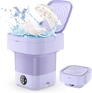 Car Use Electric Semi-Automatic Top Loading Single Tub Mini Portable Ultrasonic Underwear <b>Socks</b> Folding Bucket Washing Machine - Product Image 1