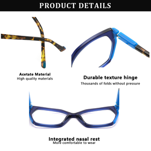 Vente en gros <span class=keywords><strong>de</strong></span> lunettes à la mode, lunettes <span class=keywords><strong>de</strong></span> luxe faites à la main, monture optique combinée en acétate avec logo personnalisé rétro, à un <span class=keywords><strong>prix</strong></span> exceptionnel - Product Image 5