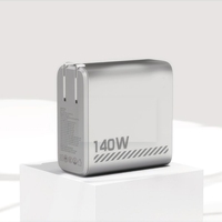 Chargeur USB C rapide GaN 140W, écran tactile, chargeur mural USB C 4 ports, adaptateur secteur pour ordinateur portable Dell XPS, iPhone, iPad Pro