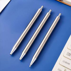 Silver High End Metal Ballpoint <b>Pen</b> with logo Slim Signature <b>Pen</b> Customizable Luxury Rollerball <b>Pen</b> Suitable for Advertising - Product Image 6