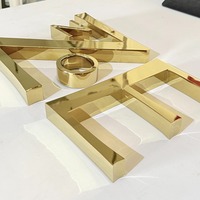 Enseigne publicitaire commerciale DakeSign Factory OEM personnalisée en métal électroplaqué 3D avec logo LED éclairé IP65 pour magasin de détail