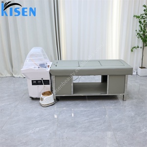 Kisen Advanced No Plumbing Required Head Spa Shampoo Bed with <b>Sauna</b> Massage Table Potable Hair Wash Sink with Fumigated Dome - Product Image 2