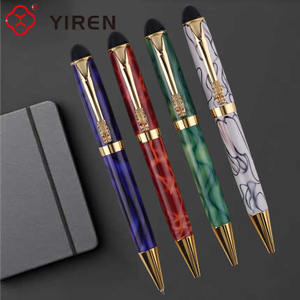 यिरेन ने रंगीन रंग हस्ताक्षर पेन लक्जरी लुगलन संगमरमर के फव्वारे पेन उपहार बॉक्स में - Product Image 4