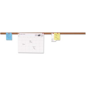 UNV43436 Universal 36 In. <b>X</b> 1 In. Cork Bulletin Board with Brown Surface and Silver Aluminum <b>Frame</b> 36-inches Wide - Product Image 2