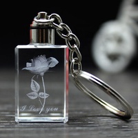 Porte-clés en cristal LED Tour Eiffel avec lumière nocturne, logo personnalisé, texte et image pour souvenir de mariage, porte-clés en verre