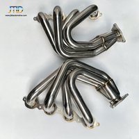 Collecteur d'échappement JTLD High Flow Performance Race Sport Long Tube pour Chevrolet Corvette C8 6.2 2020 + Header