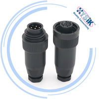 Connecteur de prise à 7 broches RD24 6+PE IP67, connecteur circulaire droit, série 693 99-4218-00-07 avec capuchon anti-poussière