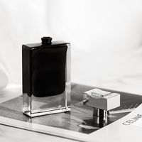 Bouteilles de parfum en verre de cylindre vide de luxe de 50ml pulvérisateur de pompe étanche haut de gamme approvisionnement d'usine direct pour diffuseur