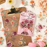 30 feuilles par paquet, autocollants pour planificateur de la série florale Europa, autocollants pour enfants, matériel pour planificateur