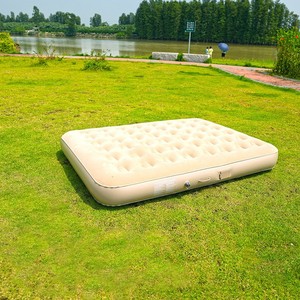 Colchón Inflable Doble de TPU para <span class=keywords><strong>Camping</strong></span>, Colchón de Aire con Superficie Aterciopelada para Acampar al Aire Libre, Viajes a la Playa, Actividades en el Jardín - Product Image 2