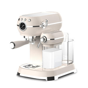 Machine à expresso semi-automatique <span class=keywords><strong>vintage</strong></span> rétro classique 2025 avec boîte à lait, mousseur automatique, pression de 20 bars, 1350 W - Product Image 3