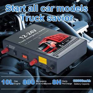 12 24 Volt démarreur de saut 458000mAh Portable Power Bank batterie d'appoint pack 12v 24 v camion démarreur de saut pour camion lourd - Product Image 3