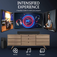 Barre de Son 5.3 avec Haut-Parleur Surround, Subwoofer en Bois à Basses Puissantes, Système Home Cinéma Sans Fil 3D