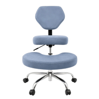 Chaise de méditation ergonomique à jambes croisées, réglable en hauteur, pivotante, à roulettes, pour yoga et genouillère, avec support dorsal pour la méditation zazen et la prière