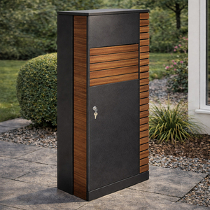 JDY - Buzón <span class=keywords><strong>de</strong></span> Correos Moderno con Acabado <span class=keywords><strong>de</strong></span> Madera, para Almacenamiento Decorativo <span class=keywords><strong>de</strong></span> Paquetes y Cartas, Diseñado Específicamente para el Porche - Product Image 3