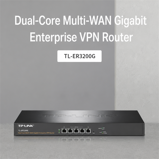 TP-LINK TL-NR600-2C-9G-PoE Dual-Core Gigabit VPN Router with Multi-WAN Port and PoE Integration
