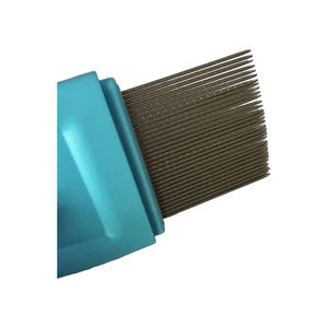 Mango de plástico grueso y duradero ovalado, alfileres largos de acero inoxidable con forro en espiral, uso de <span class=keywords><strong>farmacia</strong></span>, piojos, liendres, peine para pulgas - Product Image 3
