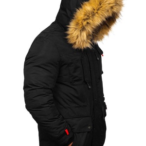 Chaqueta de Plumón para Hombre de Secado Rápido, Chaqueta Corta de Invierno, Cortavientos, Chaqueta Acolchada con Capucha para Mayor Comodidad - Product Image 4