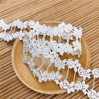 Dentelle en tissu souple soluble dans l'eau en polyester et soie, dentelle nigériane à pois, dentelle française pour vêtements