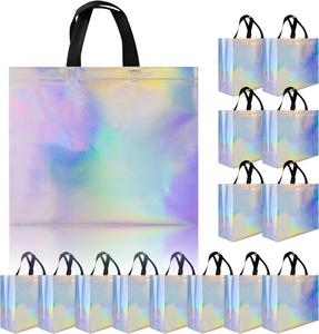 Wholesale Custom Gold and Silver Folding Non-woven Handbag Non-woven <b>Bag</b> Laser <b>Gift</b> <b>Bags</b> Promotion <b>Gift</b> <b>Bag</b> - Product Image 5