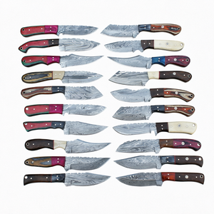 Mini Cuchillo de Hoja Fija BM 535 de Acero de Damasco con Punta Caída, Personalizable OEM para Uso Táctico, Camping y Grado Industrial - Product Image 1