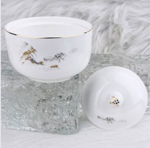 Service de vaisselle en porcelaine bleue réactive résistante aux éclats, faible MOQ, pour restaurants, hôtels et banquets - Product Image 3