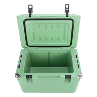 Glacière rotomoulée isotherme robuste 35QT moderne avec logo personnalisé, en LLDPE, étanche, portable, multifonction, maintien de la glace pendant 5 à 10 jours