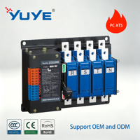 Interruptor de Transferencia Automática (ATS) Monofásico de 2 Polos Yuye 125A, Interruptores de Conmutación Eléctrica para Generador Diésel, Doble Polo, OEM