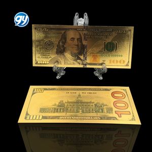 Wasserdichte PET 24K Goldfolie Banknoten USD 1 2 5 10 20 50 100 500 für Sammler - Product Image 5
