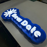 Lettres 3D personnalisées en acier inoxydable rétroéclairées par LED pour parc, centre commercial, aire de jeux – Lettres publicitaires décoratives lumineuses et colorées