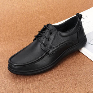 Zapatos de ocio con cordones de cuero genuino cómodos para hombre 2026, ligeros, suaves, transpirables, con masaje, a la moda, diseño de primavera. - Product Image 2