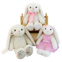 Peluche Lapin aux Longues Oreilles, Cadeau Tendance sur Internet, Jouet en Peluche en Polyester pour le Commerce International, 31-50cm, pour Enfants de 14 ans et plus, Compagnon de Jeu