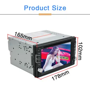 Controle remoto universal barato dois 2 din car DVD player 6.2 polegadas com mp5 CD FM/AM