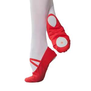 2025 nuove scarpe da ballo a buon mercato per bambine morbide pantofole da Ballerina piatte <span class=keywords><strong>con</strong></span> Sole Modulare <span class=keywords><strong>in</strong></span> tela <span class=keywords><strong>in</strong></span> pelle - Product Image 5