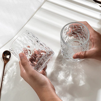 Ensemble de 6 verres en verre épais résistants à la chaleur de 300 ml, verres à boire transparents réutilisables pour le thé, le lait, le jus, la bière, lavables au lave-vaisselle