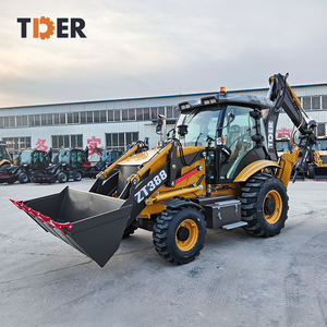 Retroexcavadora TDER China con Motor Yunnei 3cx 4x4, Excavadora <span class=keywords><strong>de</strong></span> Ruedas China con <span class=keywords><strong>Neumáticos</strong></span> Sin Cámara - Product Image 1