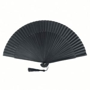 Abanicos de Bambú Portátiles Tallados a Mano con Arte Folclórico, Decoración para Promoción Musical, Recuerdos, Regalos Empresariales, Pintados a Mano - Product Image 1