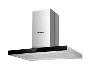 <span class=keywords><strong>Cappa</strong></span> aspirante da soffitto per mercato UE/USA, design unico, forte pressione del vento, in vetro temperato, con condotto, per cucina - Product Image 1