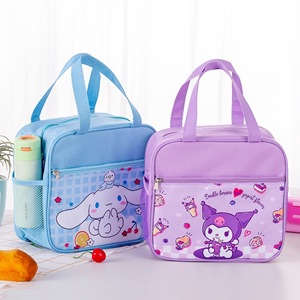 Bolsa de almuerzo aislada para niños, diseño de dibujos animados, bolsa Bento de papel de aluminio grueso para uso escolar - Product Image 2