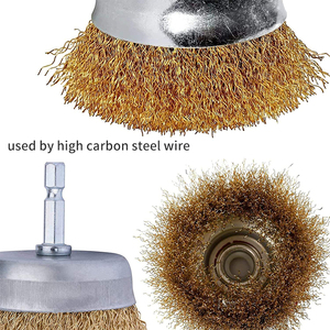 Sikat kawat 50-680mm, sikat kawat berbentuk mangkuk untuk mencampur tepi pembersih - Product Image 4