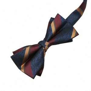 Nœud Papillon de Mariage pour Homme, Couleur Rouge Vin ou Café, Idéal pour le Garçon d'Honneur, pour Chemise de Costume de Mariage - Product Image 5