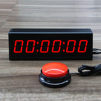 Chronomètre numérique multisports NAJA F514 4-6 chiffres avec affichage LED, en ABS, bouton marche/arrêt, pour compétitions et entraînements, avec fonction compte à rebours