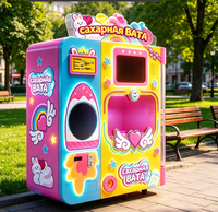 Nouvelle machine à barbe à papa automatique YCF, commerciale, 60 types de fleurs, avec nettoyage automatique, 110V-220V, capacité de 1 à 10L