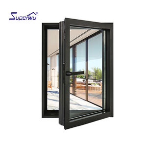 Fenêtre à battants en aluminium avec double vitrage clair trempé NFRC pour l'Amérique du Nord, fenêtre en <span class=keywords><strong>baie</strong></span> - Product Image 6