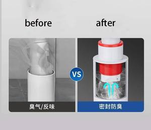 Anneau de Drainage domestique en plastique PP bouchon d'artefact d'étanchéité d'égout manuel pour robinet de contrôle de <span class=keywords><strong>lavabo</strong></span> de vidange de sol de cuisine - Product Image 3