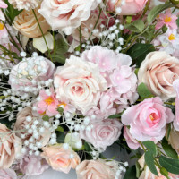 Grande fleur d'allée Blush rose artificielle Route Guide fleur pour mariage sol allée fleurs pour mariage anniversaire événement décor