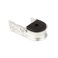 Support de suspension en J pour câble ADSS, en acier galvanisé avec gaine en néoprène pour suspension de ligne de fibre optique aérienne sur poteau