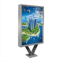 Afficheur LED à défilement personnalisé, boîte lumineuse roulante, panneau d'affichage extérieur, grand panneau publicitaire