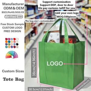 Sacs en PP non tissé écologiques personnalisés, sacs de courses pliables réutilisables et recyclables pour le shopping et la promotion - Product Image 2