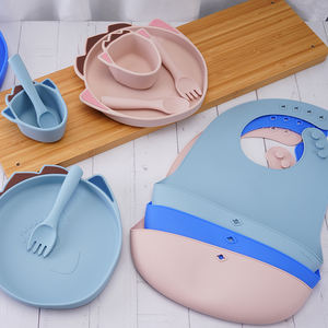 Plaques ODM et OEM Plaque d'aspiration <span class=keywords><strong>en</strong></span> silicone sans BPA Plaque divisée pour bébé avec bol d'aspiration fort antidérapant - Product Image 2